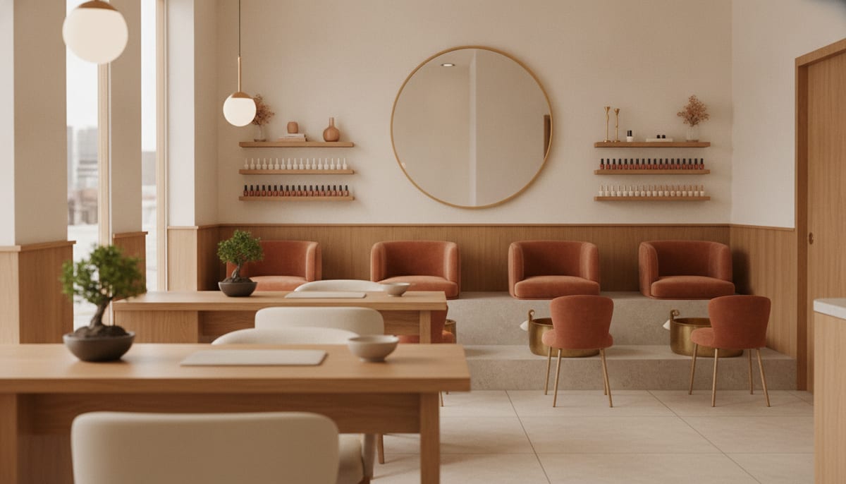 Nail Salon nuanceの店内空間